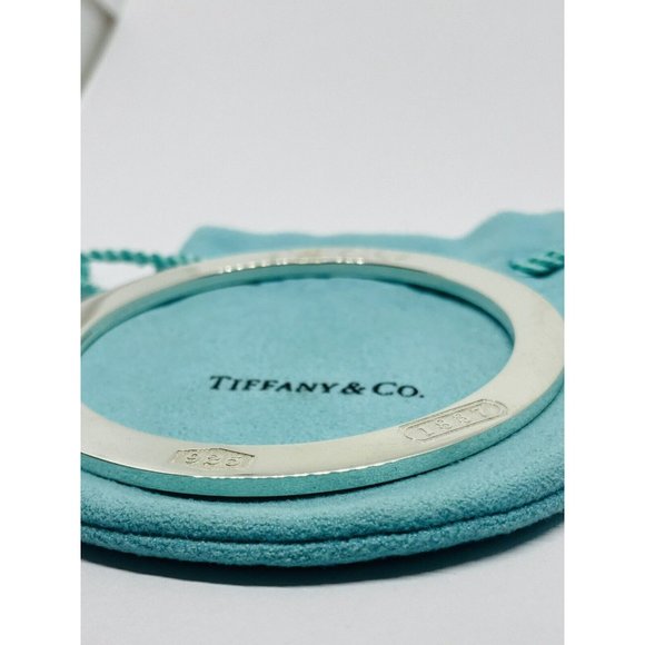 Tiffany & Co 1837  Sterling Silver  935 bracelet. RARE flat disk circle bangle - Picture 9 of 10